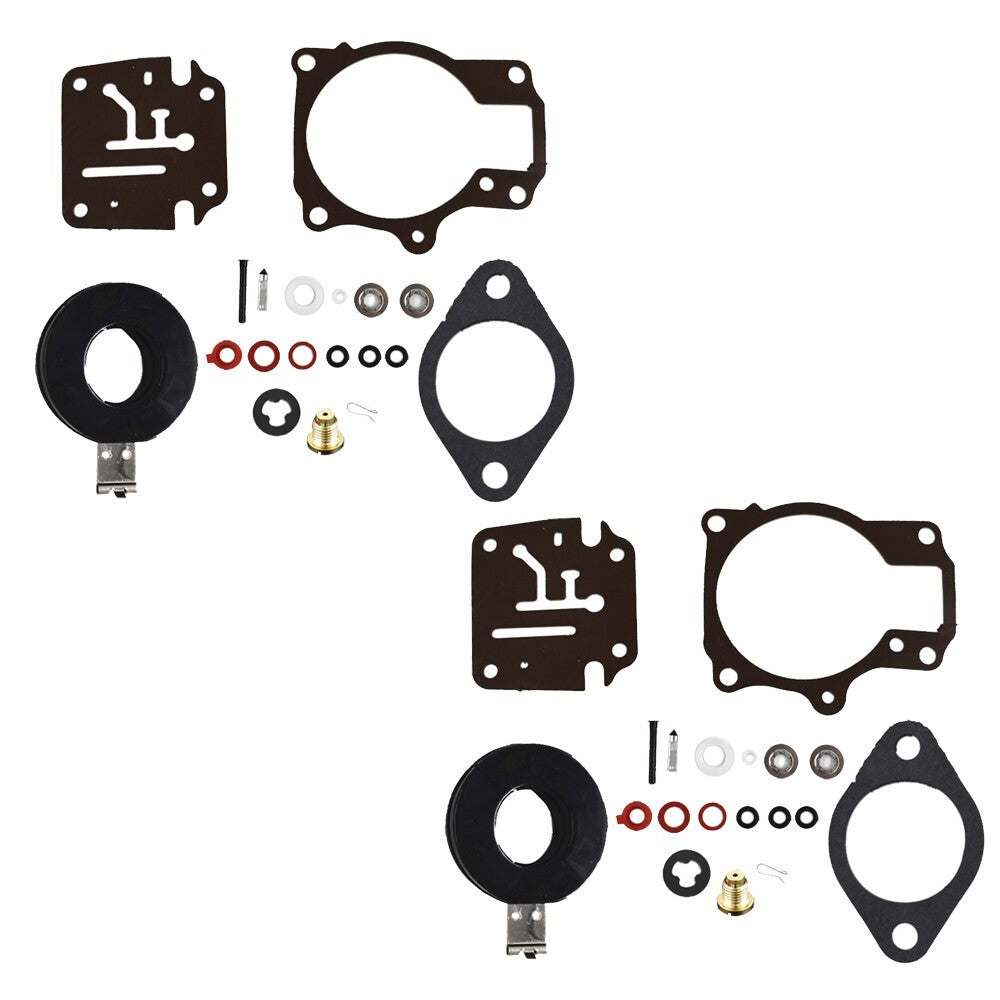Johnson Evinrude 50-60HP Carburetor Rebuild Kit w Float 2Pcs Fit