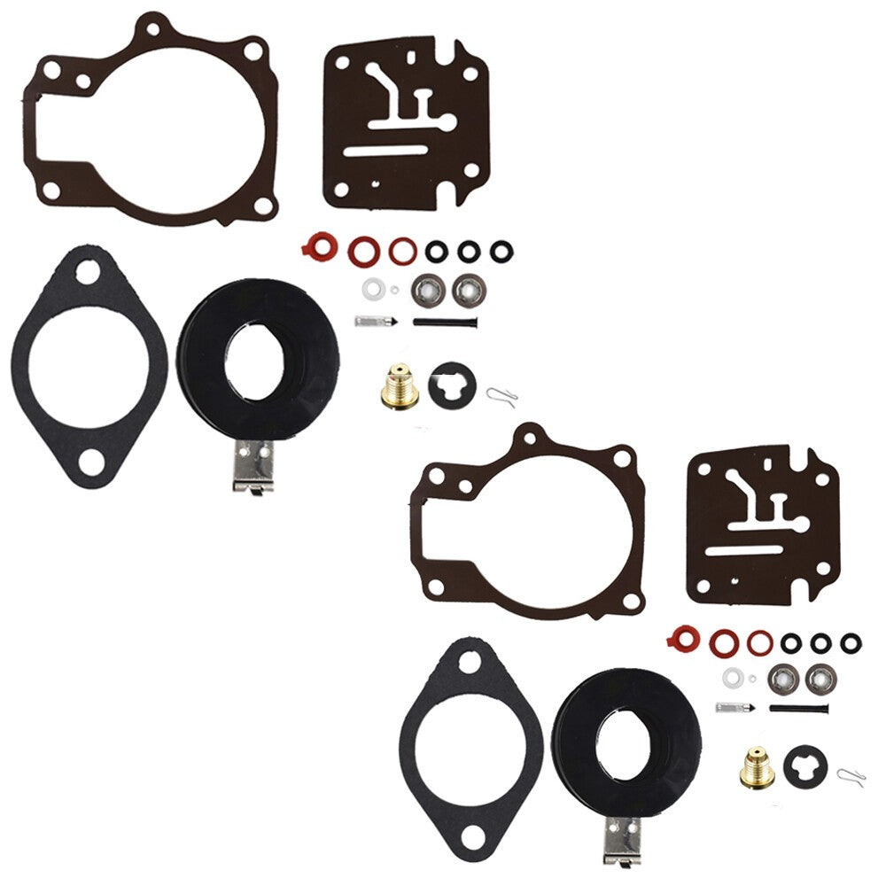 Johnson Evinrude 50-60HP Carburetor Rebuild Kit w Float 2Pcs Fit