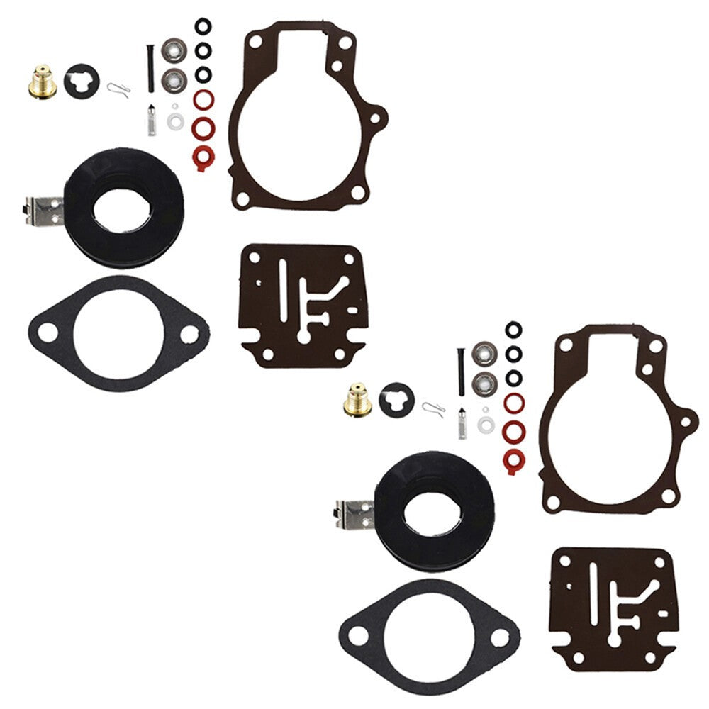 Johnson Evinrude 50-60HP Carburetor Rebuild Kit w Float 2Pcs Fit