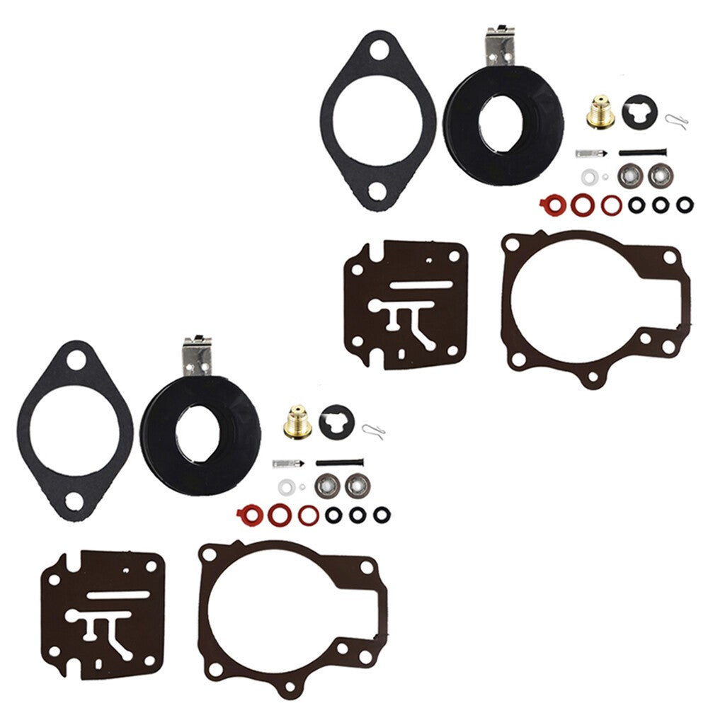Johnson Evinrude 50-60HP Carburetor Rebuild Kit w Float 2Pcs Fit