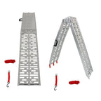 2pcs 7.5" Aluminum Folding Loading Ramps for Truck Motorcycle ATV UTV Lawn Mower
