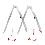 2pcs 7.5" Aluminum Folding Loading Ramps for Truck Motorcycle ATV UTV Lawn Mower