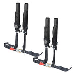 Pair of 4-Point 2" Padded Black Seat Belt Harness for Polaris RZR XP S 4 1000 US