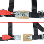 Pair of 4-Point 2" Padded Black Seat Belt Harness for Polaris RZR XP S 4 1000 US