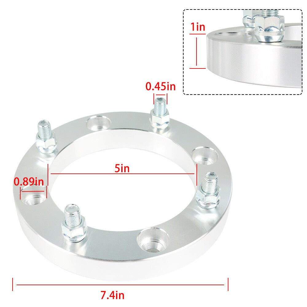 Polaris RZR Ranger ATV 4x156mm Wheel Spacers 1" with 12x1.5 Studs 4pcs
