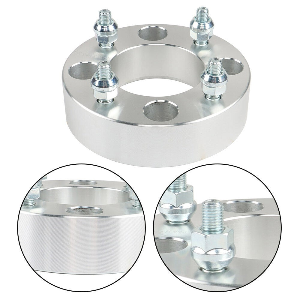 1.5" Silver Wheel Spacer 4x110 74mm M10x1.25 for Suzuki Vinson 500 2003-2007 ×2
