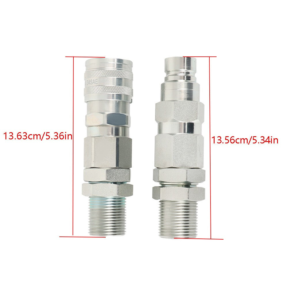 Hydraulic Quick-Connect Coupler for John Deere 35G 50C 260 325 CT332 KV13884
