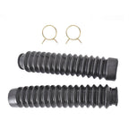 2x Black Front Fork Shock Boots for 1985-1987 Honda ATC Big Red 250ES