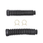 2x Black Front Fork Shock Boots for 1985-1987 Honda ATC Big Red 250ES