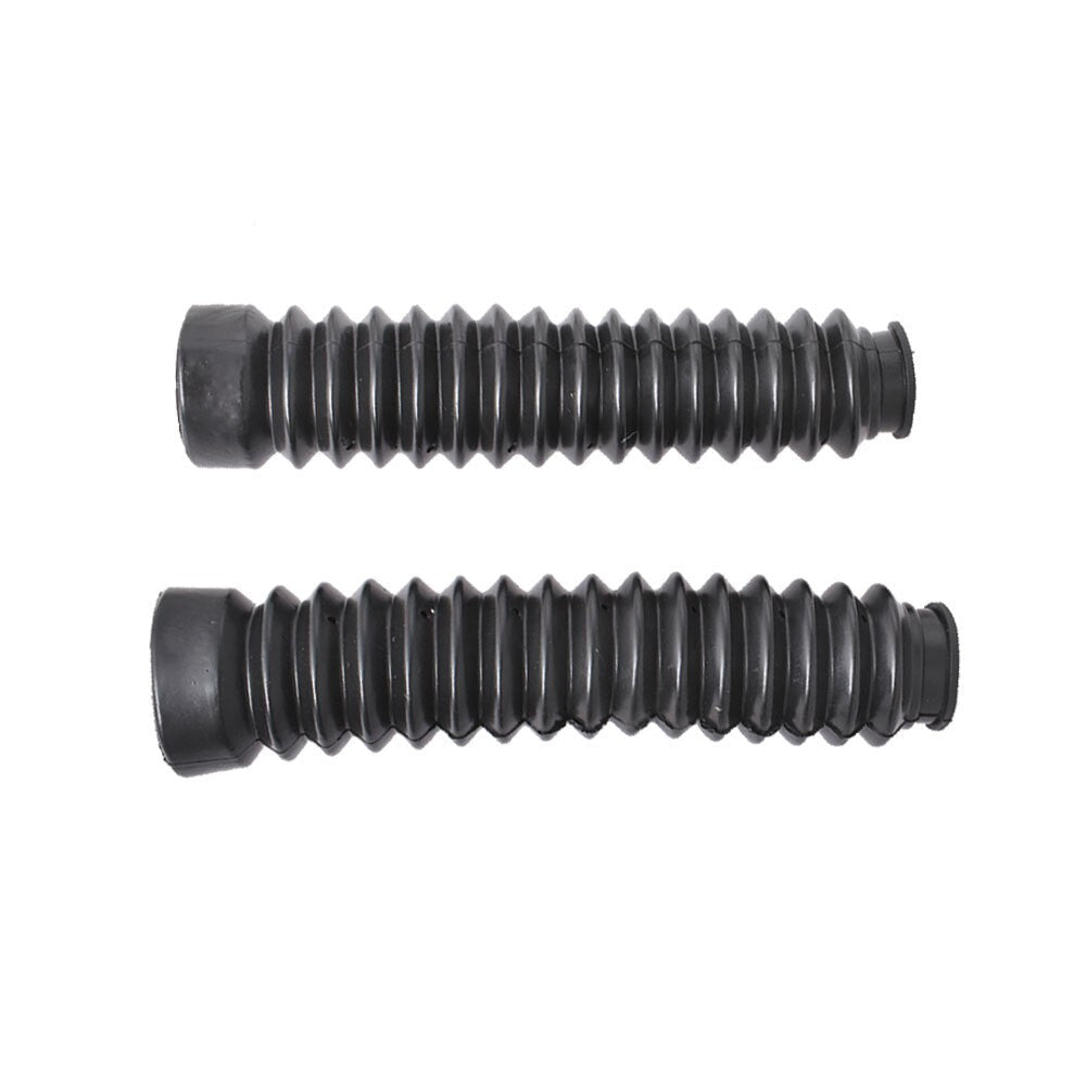 2x Black Front Fork Shock Boots for 1985-1987 Honda ATC Big Red 250ES