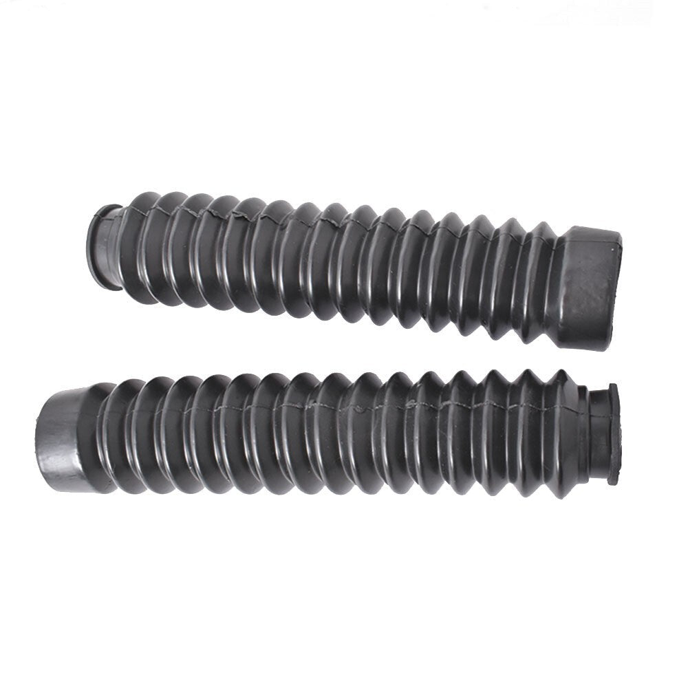2x Black Front Fork Shock Boots for 1985-1987 Honda ATC Big Red 250ES