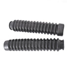2x Black Front Fork Shock Boots for 1985-1987 Honda ATC Big Red 250ES