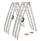 2x 1500 LBS Aluminum Foldable Loading Ramps for Pickup Truck Bed