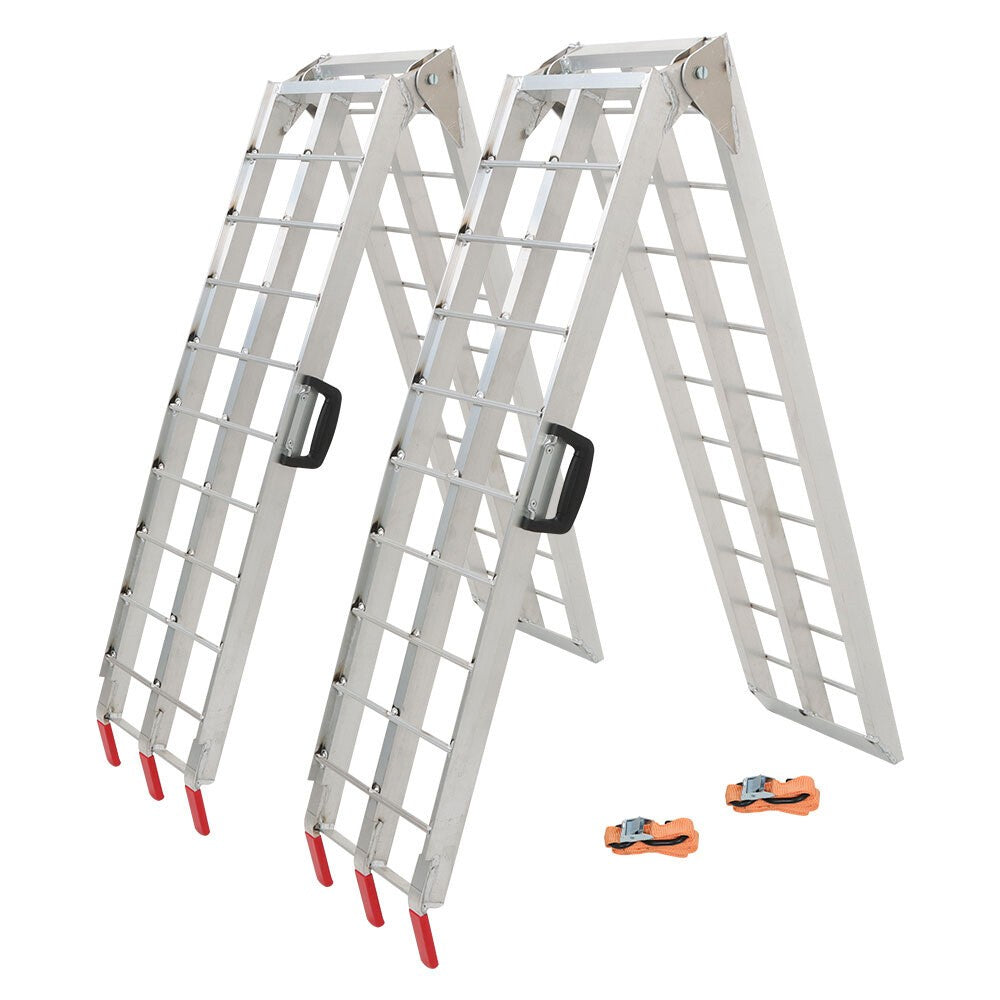 2x 1500 LBS Aluminum Foldable Loading Ramps for Pickup Truck Bed