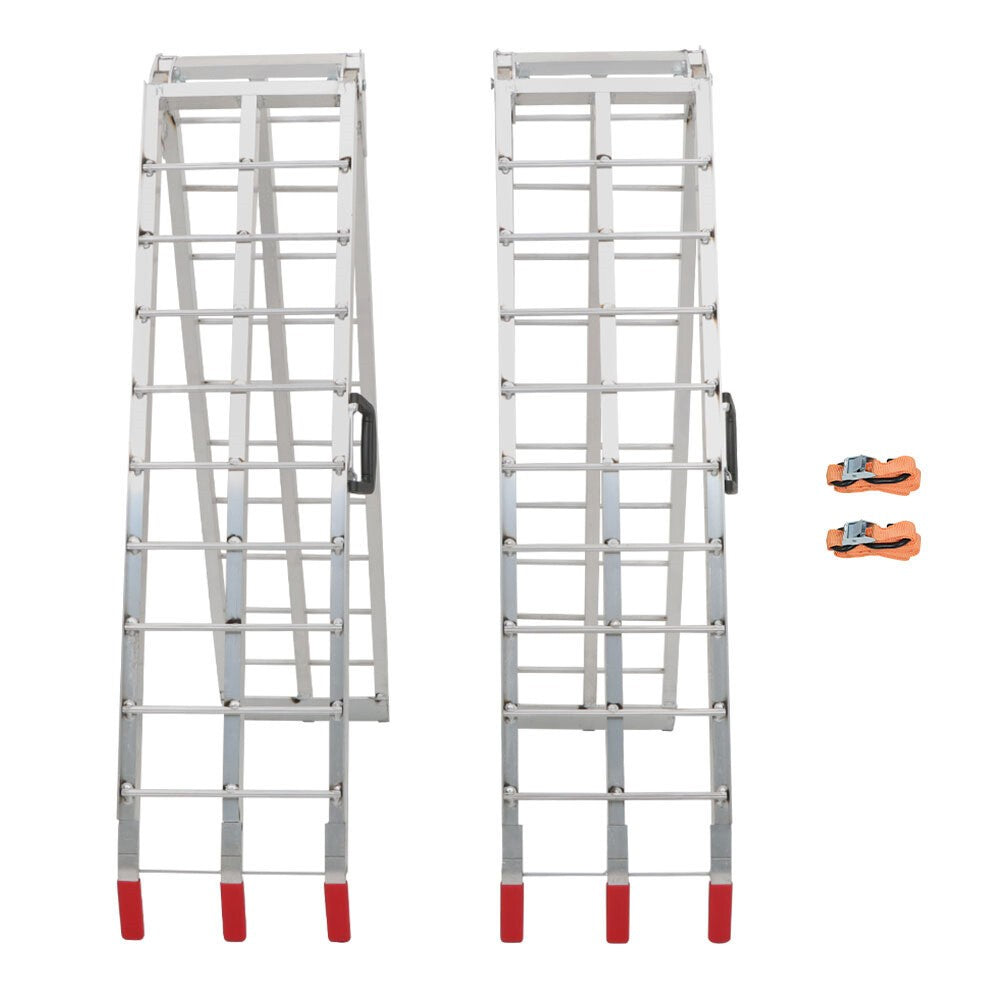 2x 1500 LBS Aluminum Foldable Loading Ramps for Pickup Truck Bed
