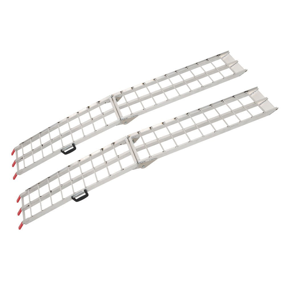 2x 1500 LBS Aluminum Foldable Loading Ramps for Pickup Truck Bed
