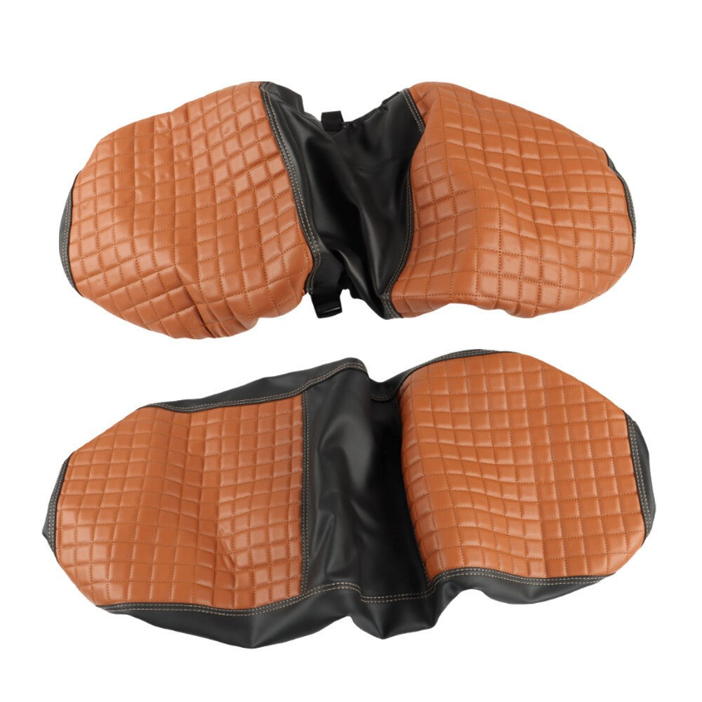 Brown Vinyl Golf Cart Rear Seat Cover Kit for Club Car EZGO Yamaha Universal