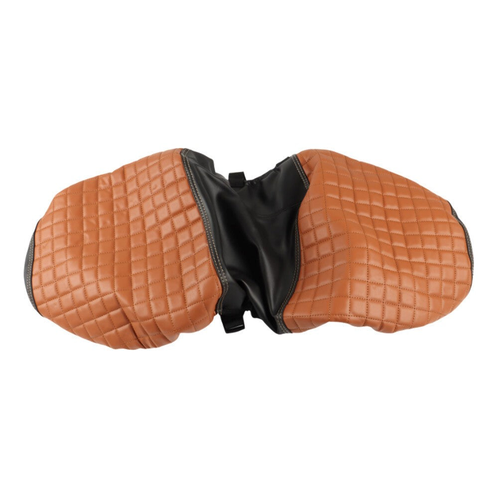 Brown Vinyl Golf Cart Rear Seat Cover Kit for Club Car EZGO Yamaha Universal