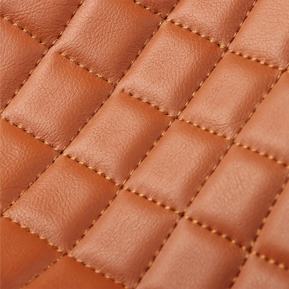 Brown Vinyl Golf Cart Rear Seat Cover Kit for Club Car EZGO Yamaha Universal