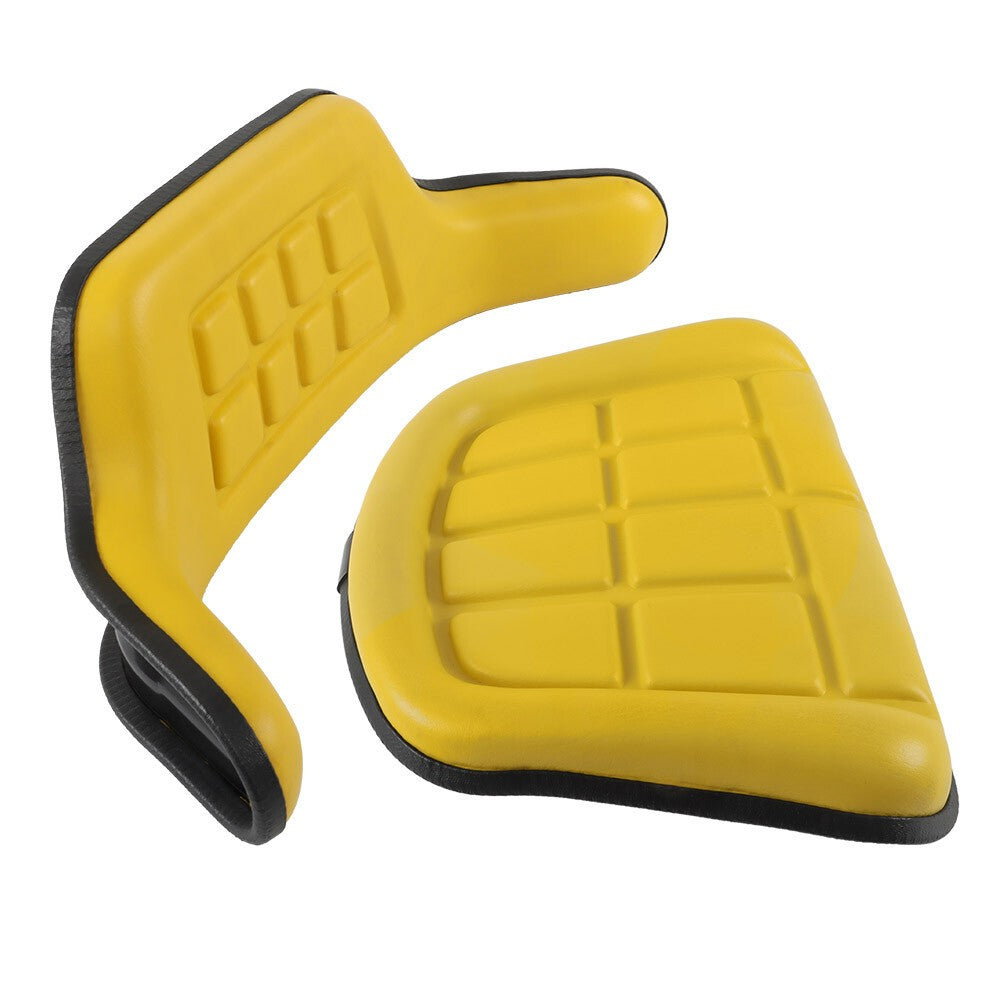 2× Yellow Excavator Cushions for John Deere 310 310A 310B 401 401B 401C 401D