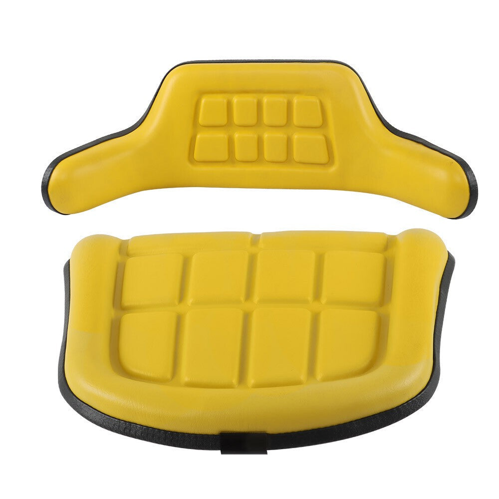 2× Yellow Excavator Cushions for John Deere 310 310A 310B 401 401B 401C 401D