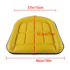 2× Yellow Excavator Cushions for John Deere 310 310A 310B 401 401B 401C 401D