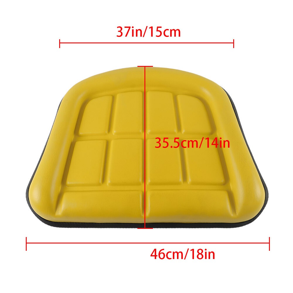2× Yellow Excavator Cushions for John Deere 310 310A 310B 401 401B 401C 401D
