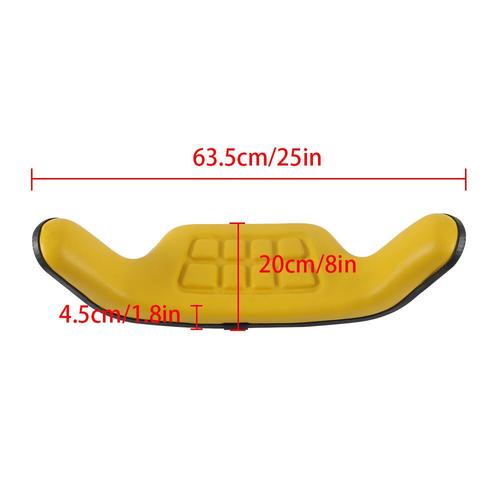 2× Yellow Excavator Cushions for John Deere 310 310A 310B 401 401B 401C 401D