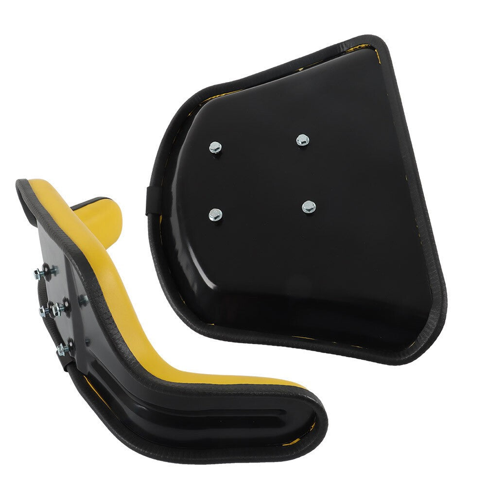 2× Yellow Excavator Cushions for John Deere 310 310A 310B 401 401B 401C 401D