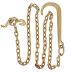 Tow Chain 15" J Hook Mini Grab Hook 5/16 x 8 FT Grade 70 Welded