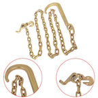 Tow Chain 15" J Hook Mini Grab Hook 5/16 x 8 FT Grade 70 Welded