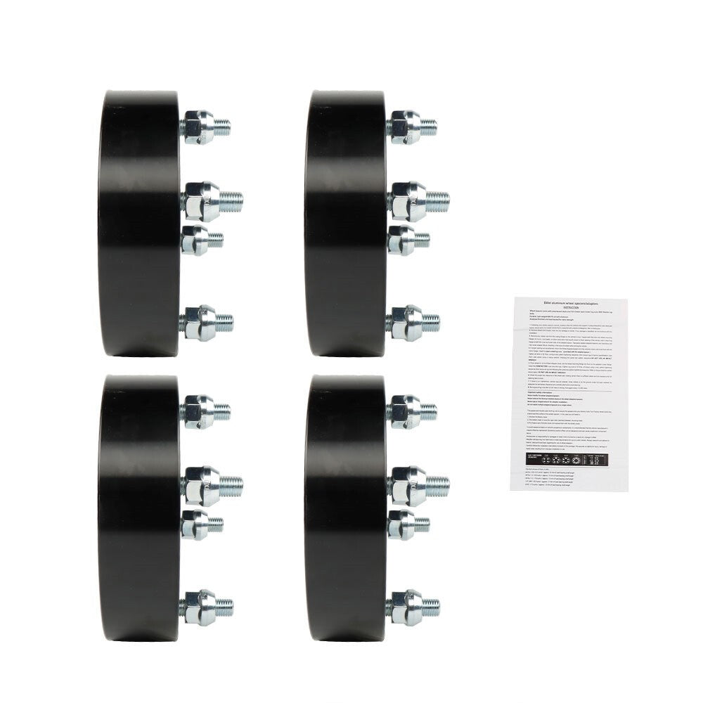 4×110 1.5" Wheel Spacers 74mm M10×1.25 for 2000-2009 Honda Rancher 350 Black