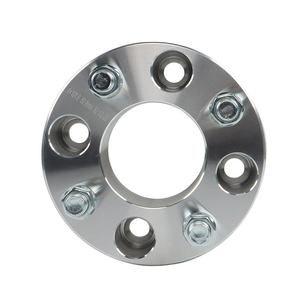 EZ Go Golf Cart 2x 2" 4x4 Silver Wheel Spacers 1/2"x20 62mm Bore