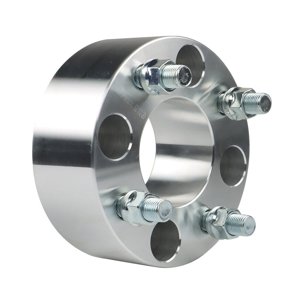 EZ Go Golf Cart 2x 2" 4x4 Silver Wheel Spacers 1/2"x20 62mm Bore