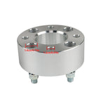 EZ Go Golf Cart 2x 2" 4x4 Silver Wheel Spacers 1/2"x20 62mm Bore