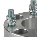 EZ Go Golf Cart 2x 2" 4x4 Silver Wheel Spacers 1/2"x20 62mm Bore