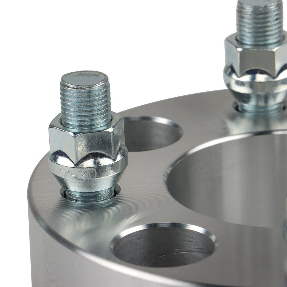EZ Go Golf Cart 2x 2" 4x4 Silver Wheel Spacers 1/2"x20 62mm Bore