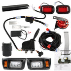 12V Golf Cart LED Light Kit Headlight Tail Brake Horn for Club Car DS