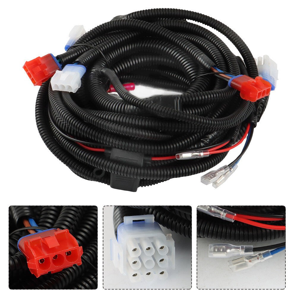 12V Golf Cart LED Light Kit Headlight Tail Brake Horn for Club Car DS