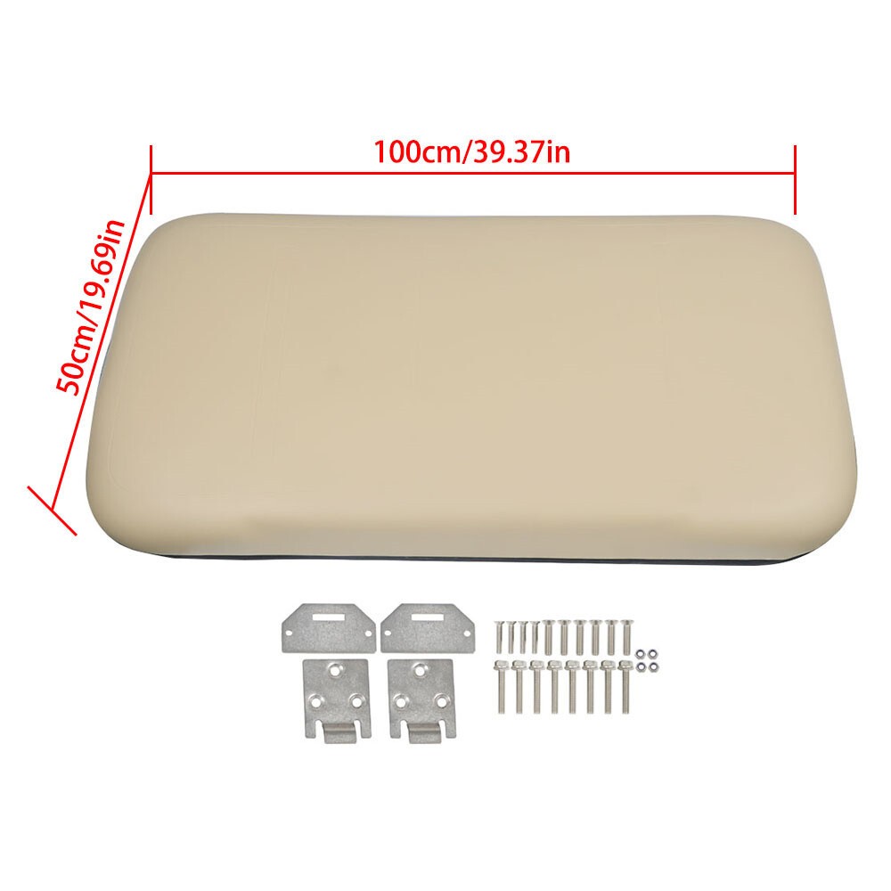 E-Z-GO TXT 1994-2013 Golf Cart Tan Front Seat Bottom with Hardware