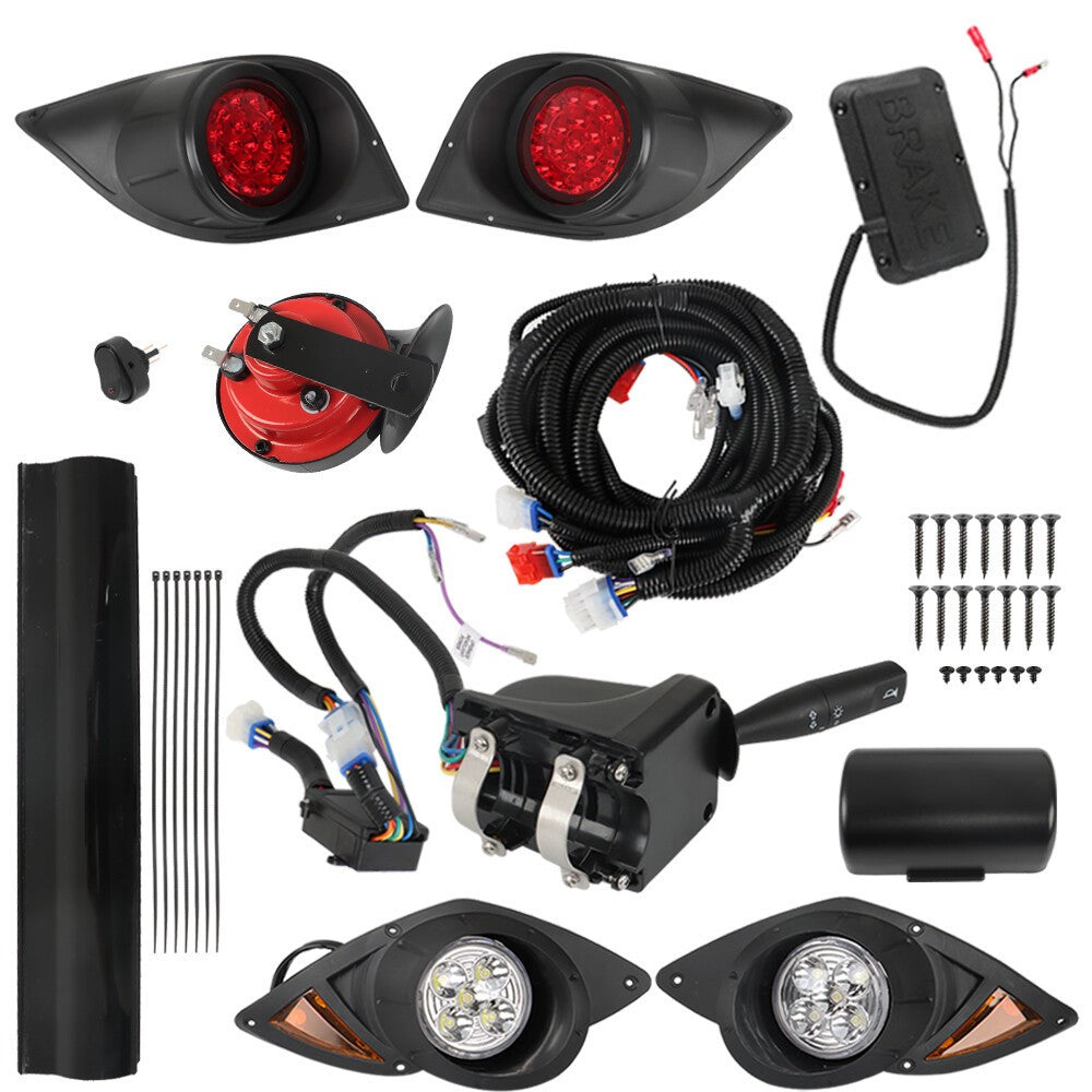 12V LED Golf Light Kit w/ Turn Signal & Horn for Yamaha G29 YDR Drive 2007+