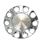 Chrome 33mm Spiked Hub Cover Kit Front & Rear Semi Truck Wheel Axle Caps