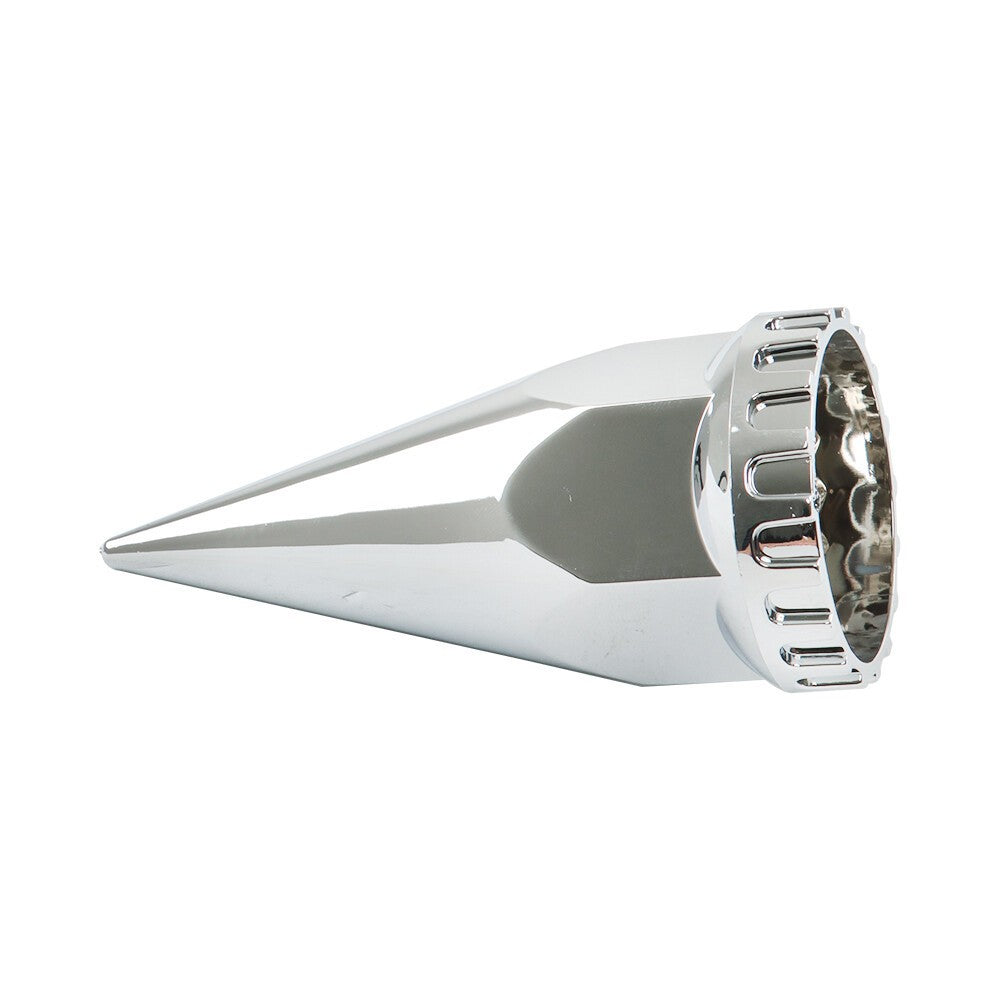 Chrome 33mm Spiked Hub Cover Kit Front & Rear Semi Truck Wheel Axle Caps