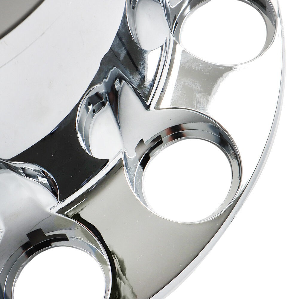 Chrome 33mm Spiked Hub Cover Kit Front & Rear Semi Truck Wheel Axle Caps