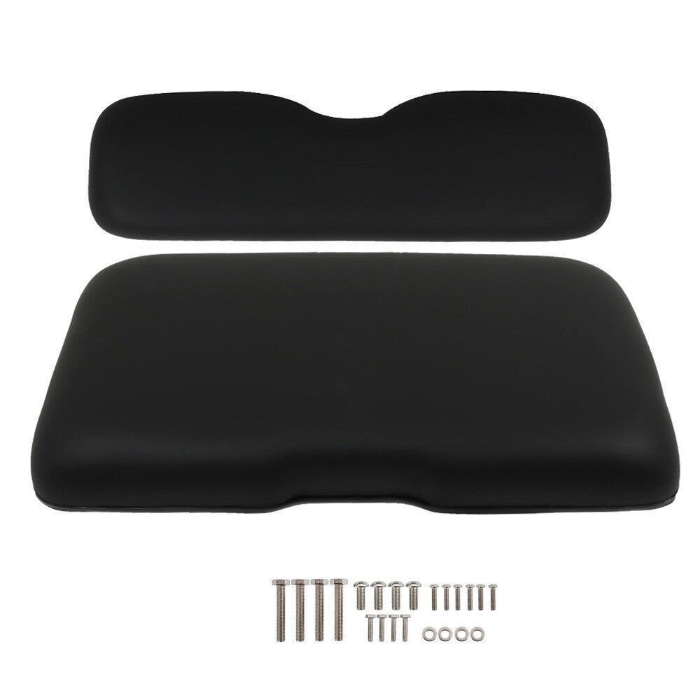EZGO RXV 2008-Up Golf Cart Black Front Seat Bottom & Back Cushion Set