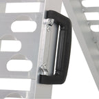 2 Aluminum Arched Loading Ramps for Motorcycle Truck ATV UTV Lawnmower