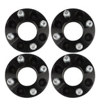 2" Wheel Spacers 62mm Hub Bore Set of 4 for EZGO EZ GO Golf Cart Club Car Black