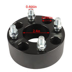 2" Wheel Spacers 62mm Hub Bore Set of 4 for EZGO EZ GO Golf Cart Club Car Black