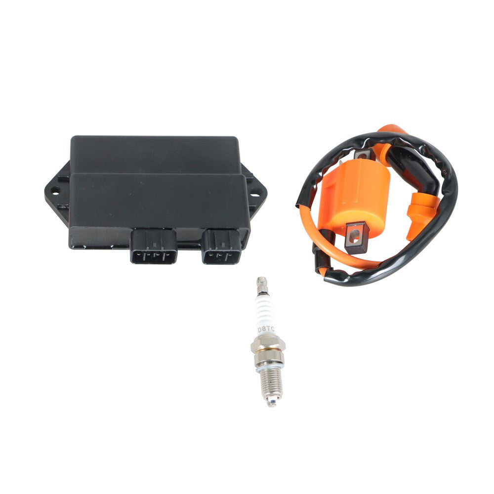 Ignition Coil CDI Box & Spark Plug For Yamaha Warrior 350 YFM350X 1997-01