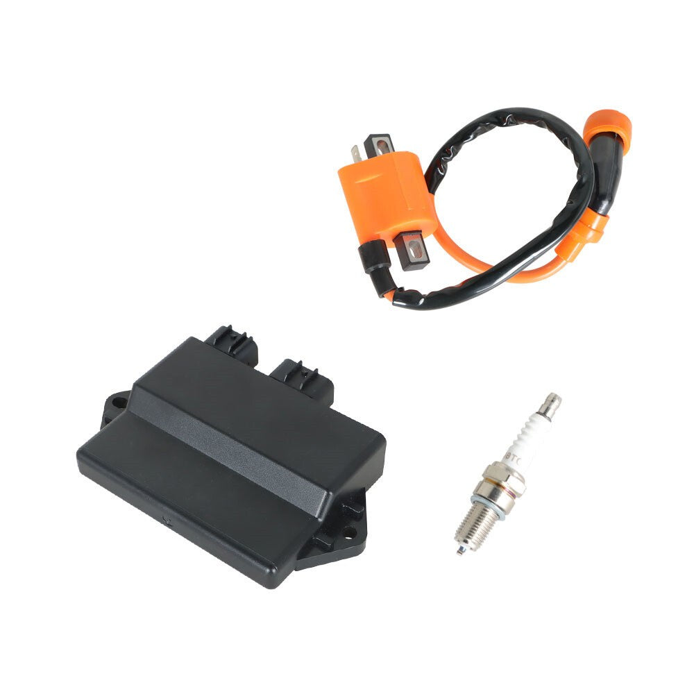 Ignition Coil CDI Box & Spark Plug For Yamaha Warrior 350 YFM350X 1997-01
